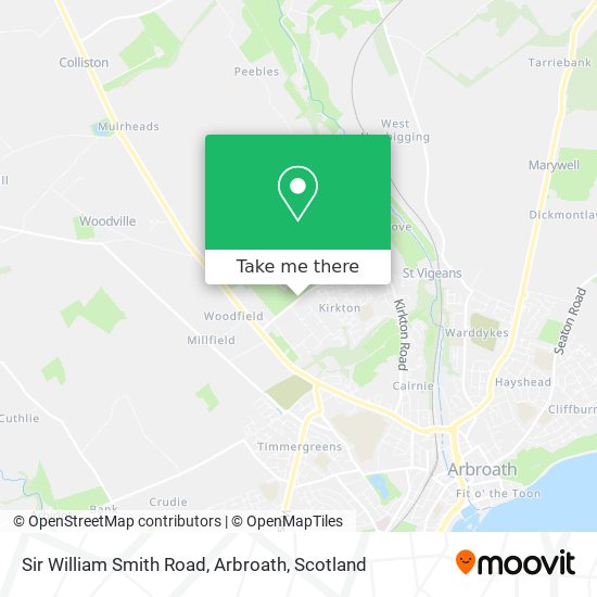 Sir William Smith Road, Arbroath map