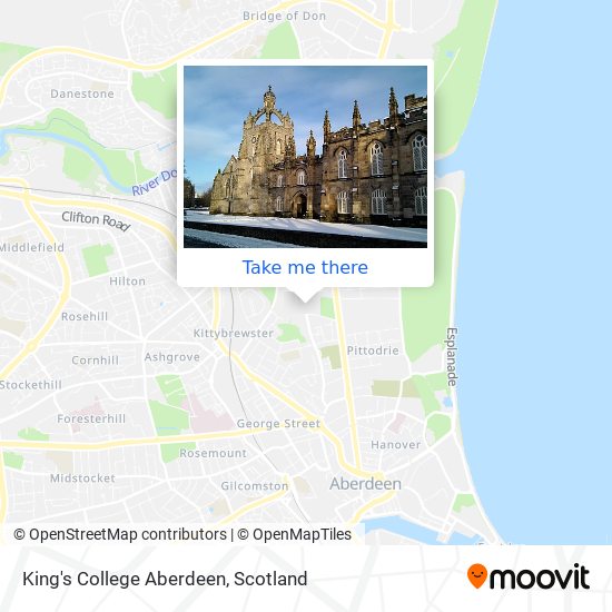 King's College Aberdeen map