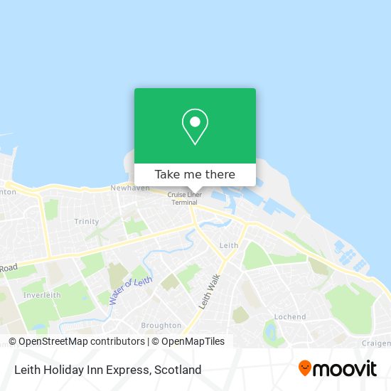 Leith Holiday Inn Express map