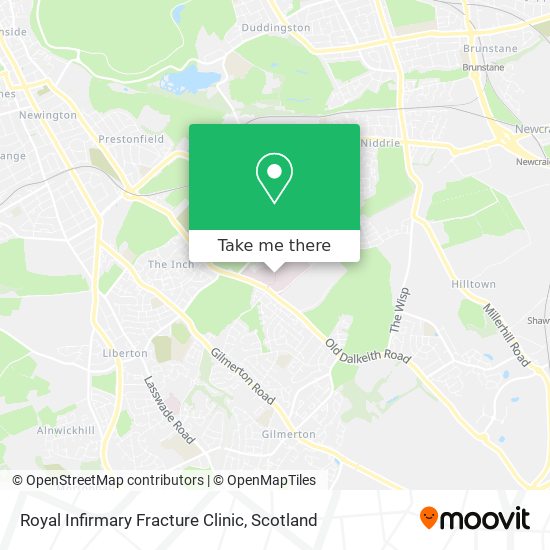 Royal Infirmary Fracture Clinic map