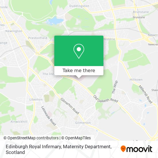 Edinburgh Royal Infirmary, Maternity Department map