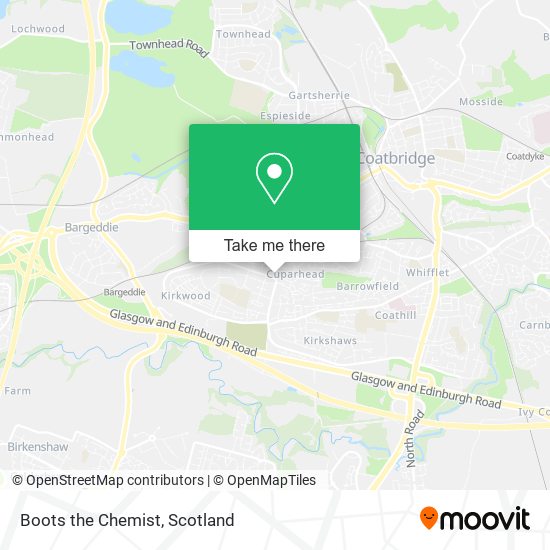 Boots the Chemist map