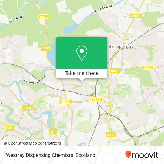 Westray Dispensing Chemists map