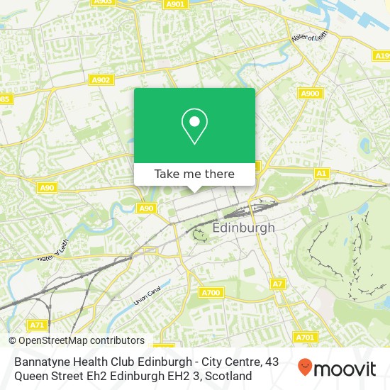 Bannatyne Health Club Edinburgh - City Centre, 43 Queen Street Eh2 Edinburgh EH2 3 map