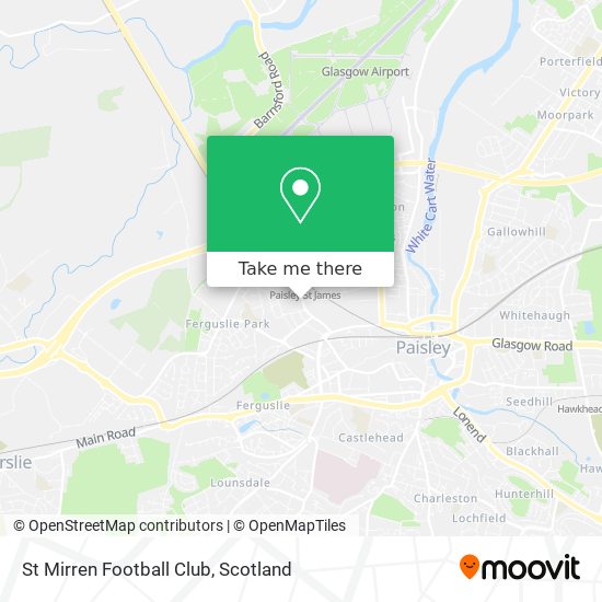 St Mirren Football Club map