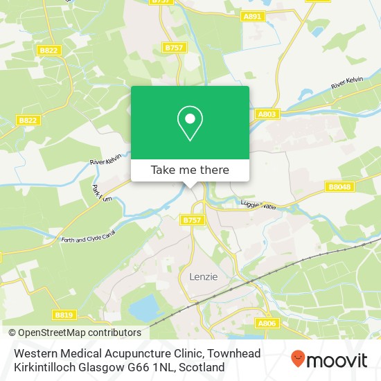 Western Medical Acupuncture Clinic, Townhead Kirkintilloch Glasgow G66 1NL map