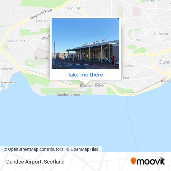 Dundee Airport map