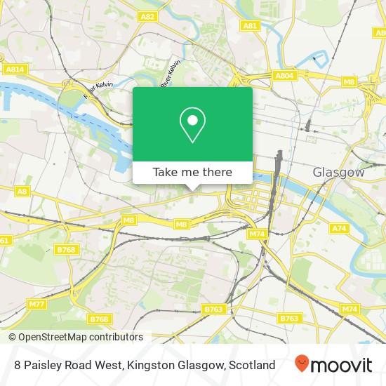 8 Paisley Road West, Kingston Glasgow map
