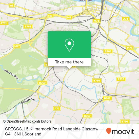 GREGGS, 15 Kilmarnock Road Langside Glasgow G41 3NH map