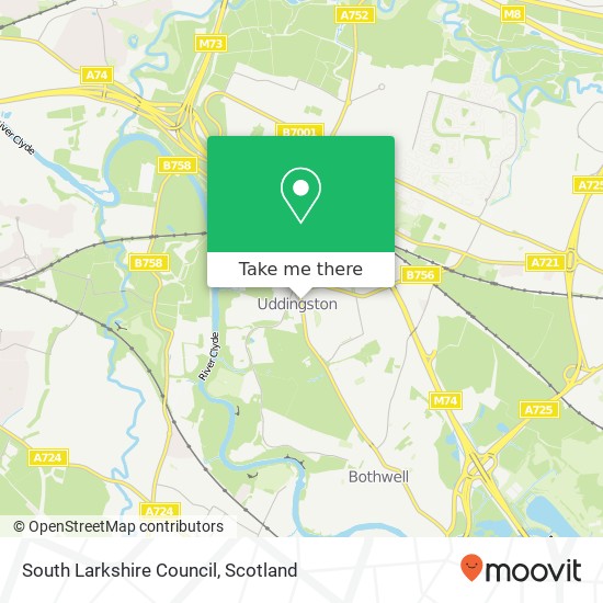 South Larkshire Council map