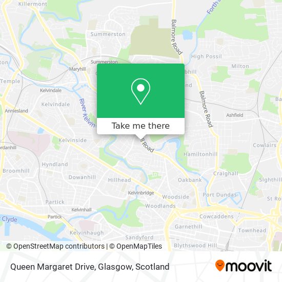 Queen Margaret Drive, Glasgow map