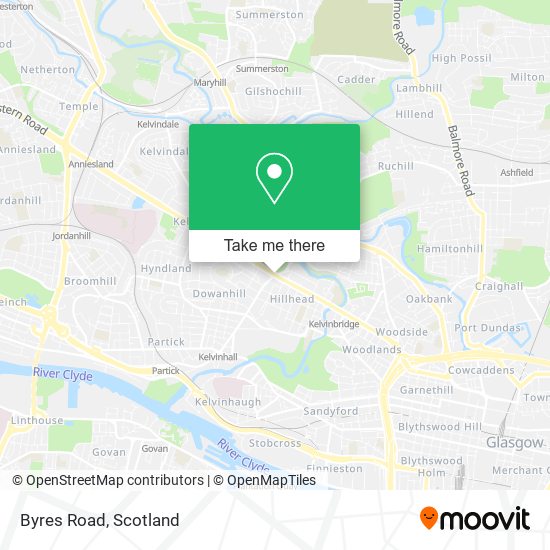 Byres Road map