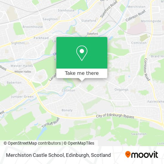 Merchiston Castle School, Edinburgh map