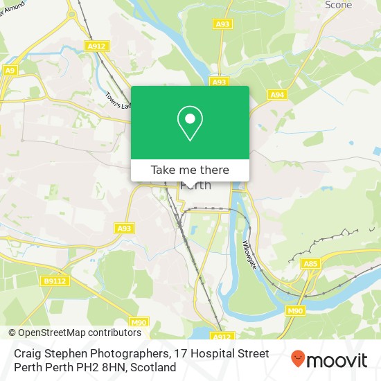 Craig Stephen Photographers, 17 Hospital Street Perth Perth PH2 8HN map