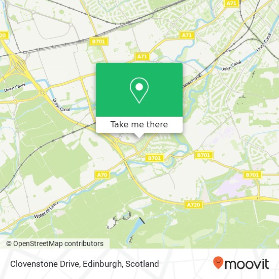 Clovenstone Drive, Edinburgh map
