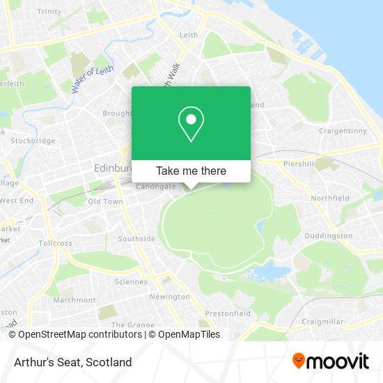 Arthur's Seat map