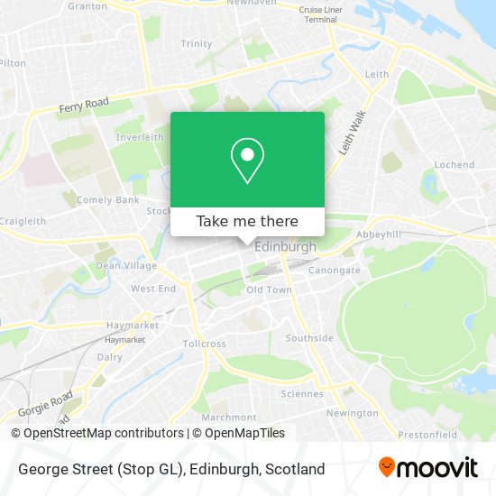 George Street (Stop GL), Edinburgh map