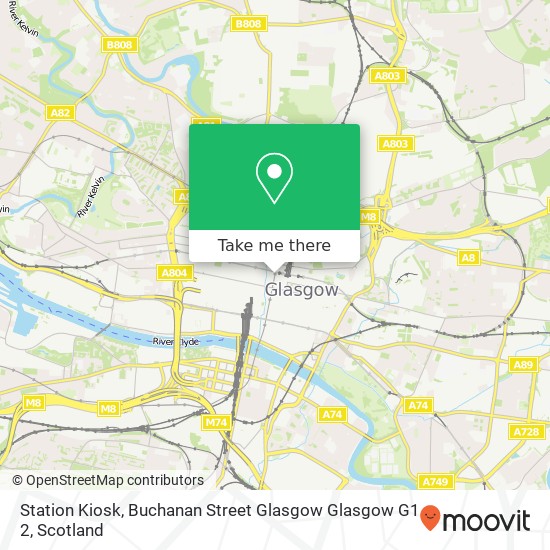 Station Kiosk, Buchanan Street Glasgow Glasgow G1 2 map
