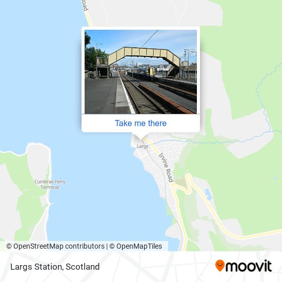 Largs Station map