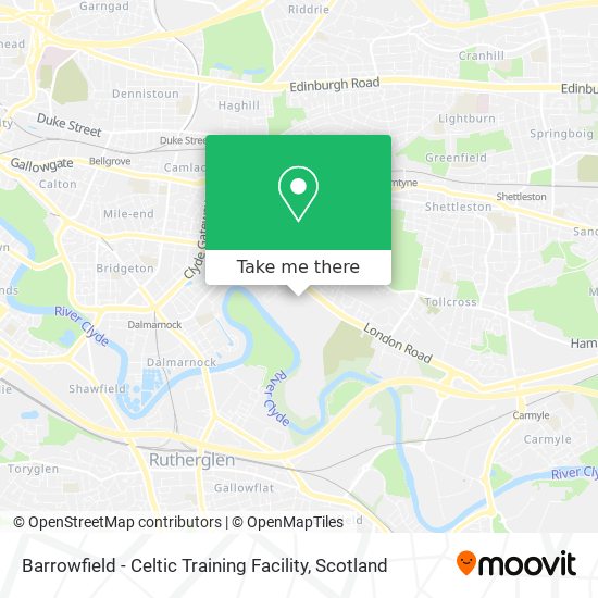 Barrowfield - Celtic Training Facility map