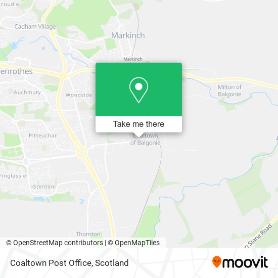 Coaltown Post Office map