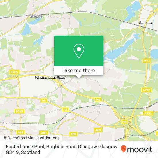 Easterhouse Pool, Bogbain Road Glasgow Glasgow G34 9 map