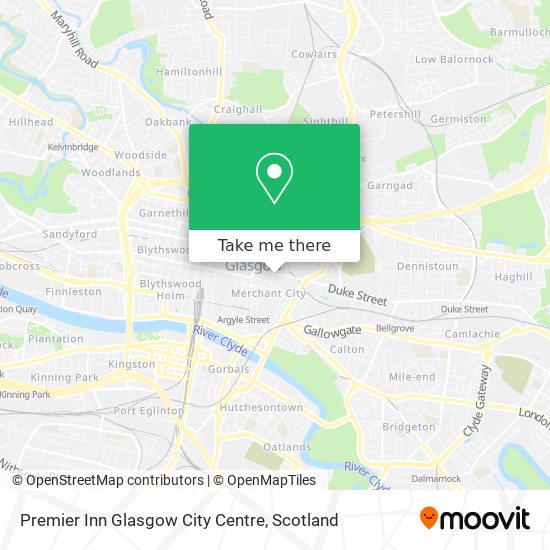 Premier Inn Glasgow City Centre map