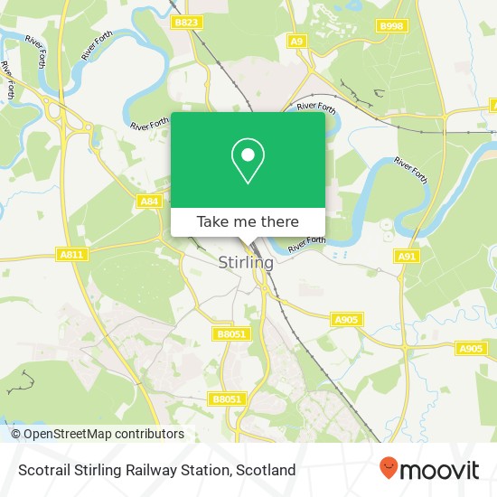 Scotrail Stirling Railway Station map