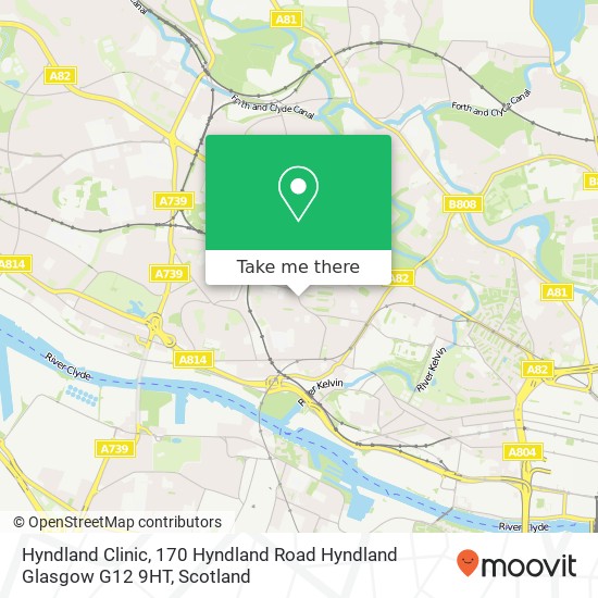 Hyndland Clinic, 170 Hyndland Road Hyndland Glasgow G12 9HT map