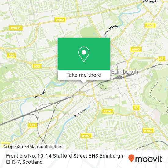 Frontiers No. 10, 14 Stafford Street EH3 Edinburgh EH3 7 map