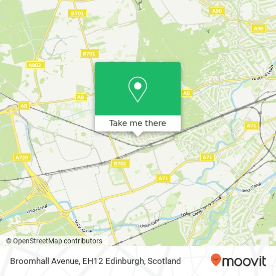 Broomhall Avenue, EH12 Edinburgh map