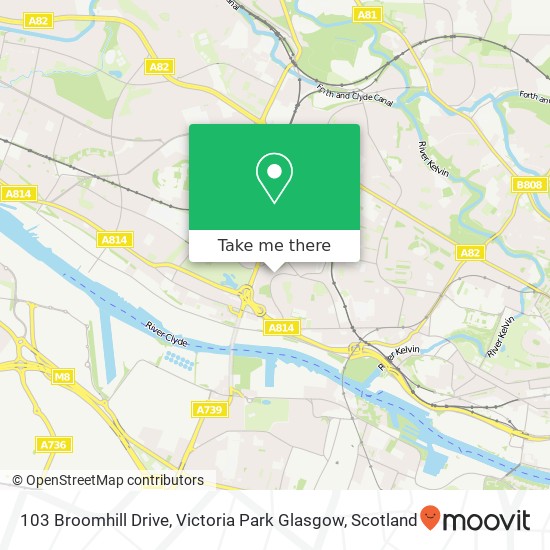 103 Broomhill Drive, Victoria Park Glasgow map