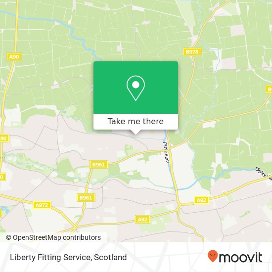 Liberty Fitting Service map