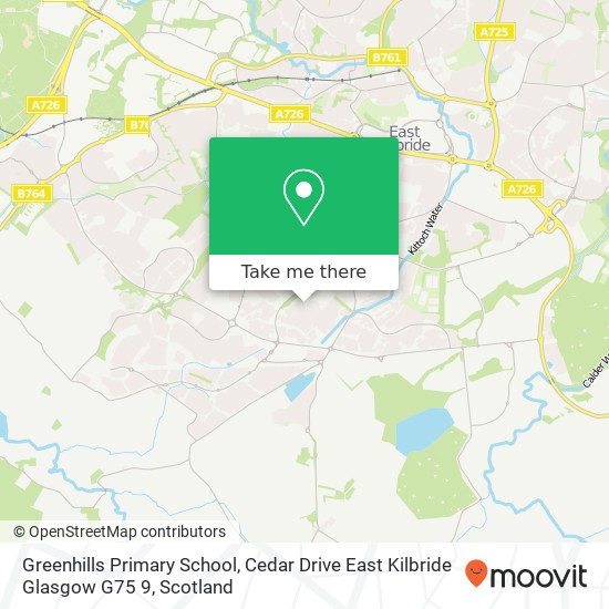 Greenhills Primary School, Cedar Drive East Kilbride Glasgow G75 9 map