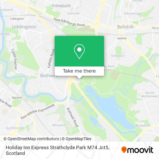 Holiday Inn Express Strathclyde Park M74 Jct5 map