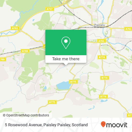 5 Rosewood Avenue, Paisley Paisley map