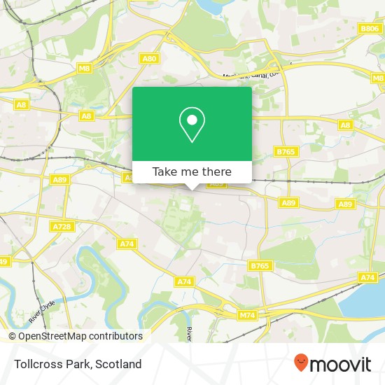Tollcross Park map