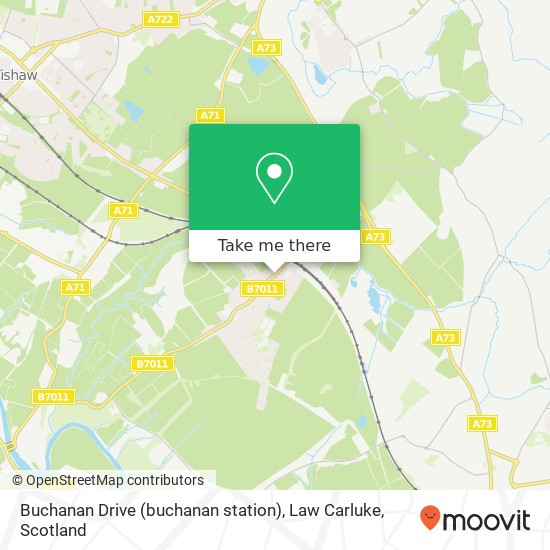 Buchanan Drive (buchanan station), Law Carluke map