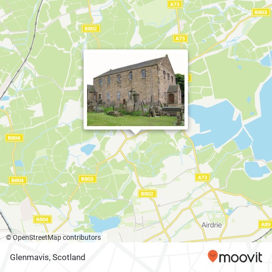 Glenmavis map