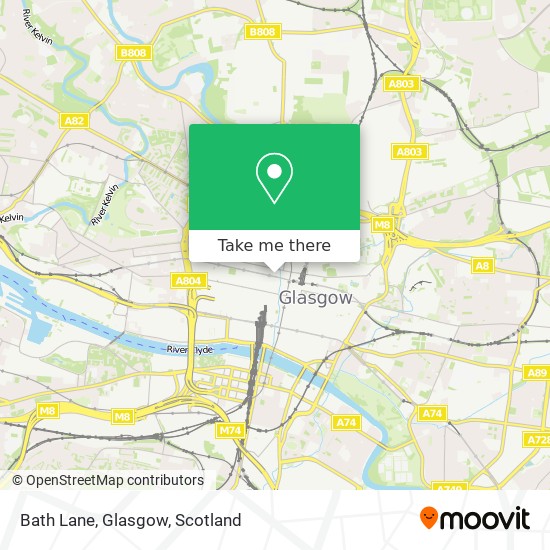 Bath Lane, Glasgow map