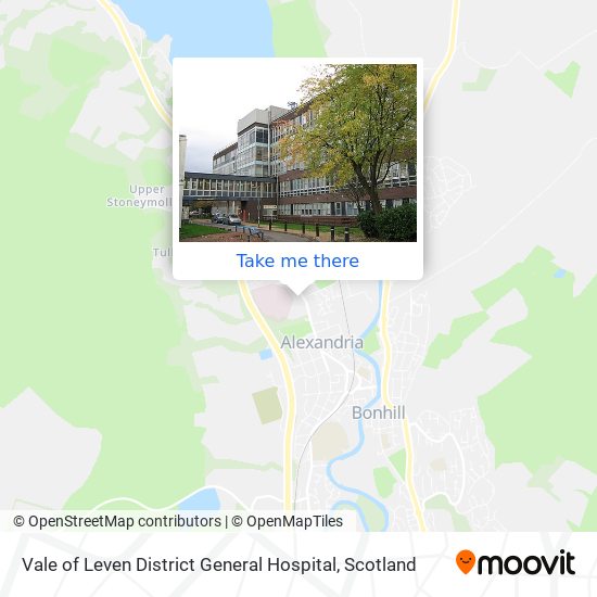 Vale of Leven District General Hospital map