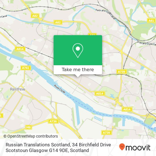 Russian Translations Scotland, 34 Birchfield Drive Scotstoun Glasgow G14 9DE map