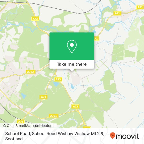 School Road, School Road Wishaw Wishaw ML2 9 map