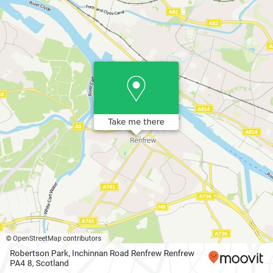 Robertson Park, Inchinnan Road Renfrew Renfrew PA4 8 map