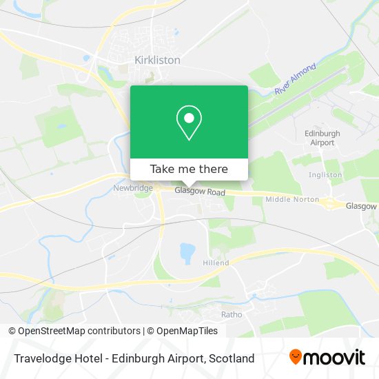 Travelodge Hotel - Edinburgh Airport map