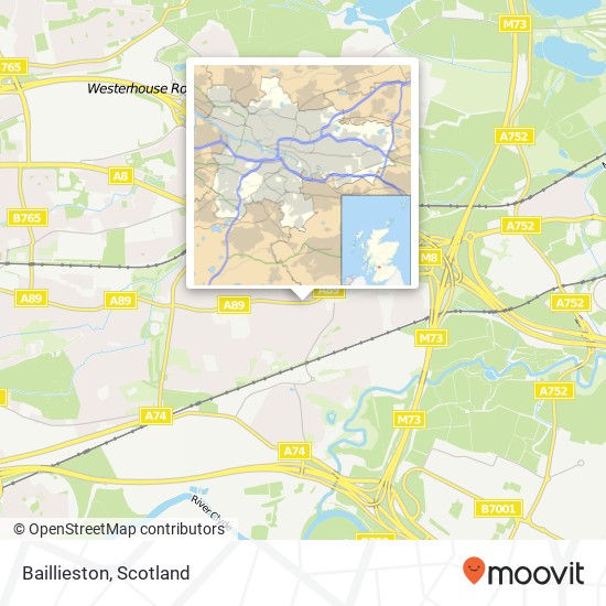 Baillieston map