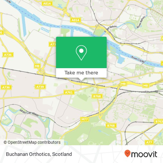 Buchanan Orthotics, Helen Street Glasgow Glasgow G51 3 map