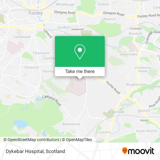 Dykebar Hospital map