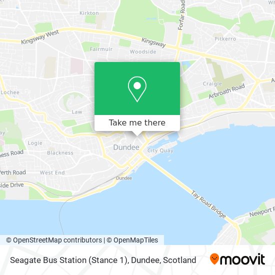 Seagate Bus Station (Stance 1), Dundee map