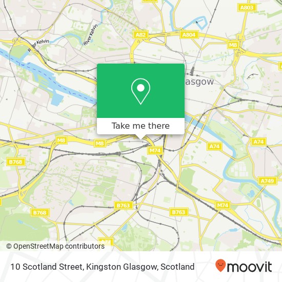 10 Scotland Street, Kingston Glasgow map